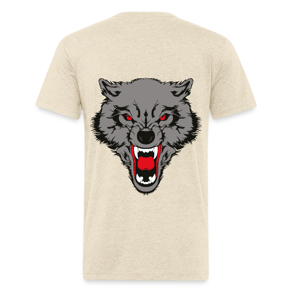 Fitted Cotton/Poly T-Shirt by Next Level - heather cream