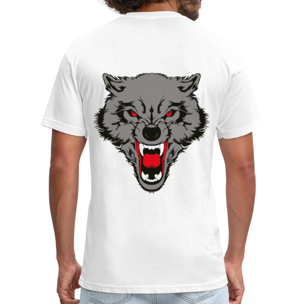 Fitted Cotton/Poly T-Shirt by Next Level - white