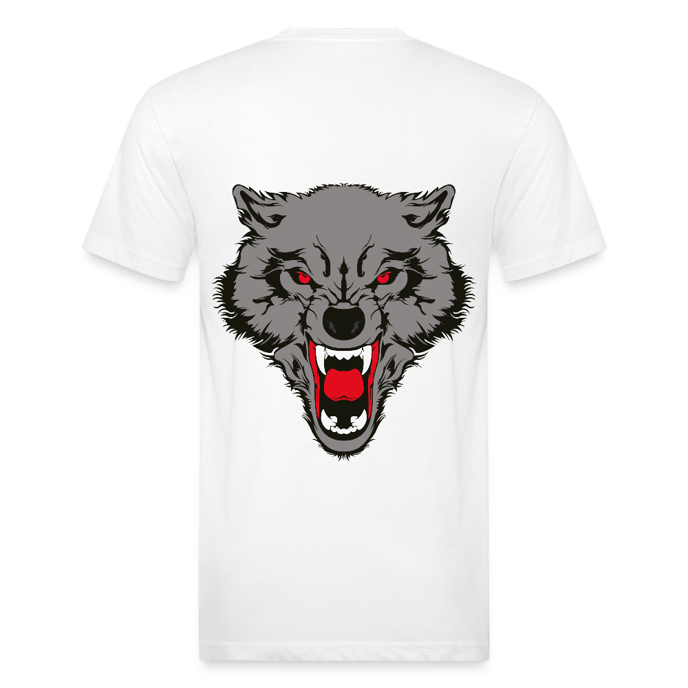 Fitted Cotton/Poly T-Shirt by Next Level - white