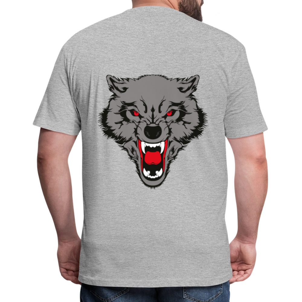 Fitted Cotton/Poly T-Shirt by Next Level - heather gray