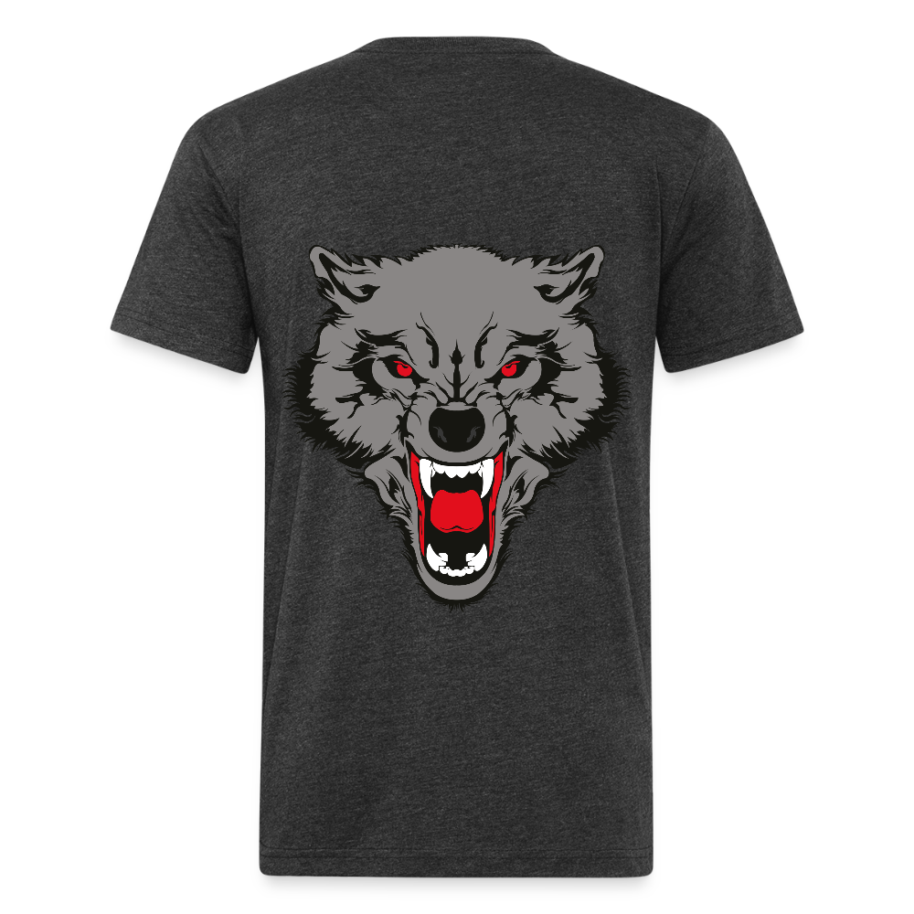 Fitted Cotton/Poly T-Shirt by Next Level - heather black