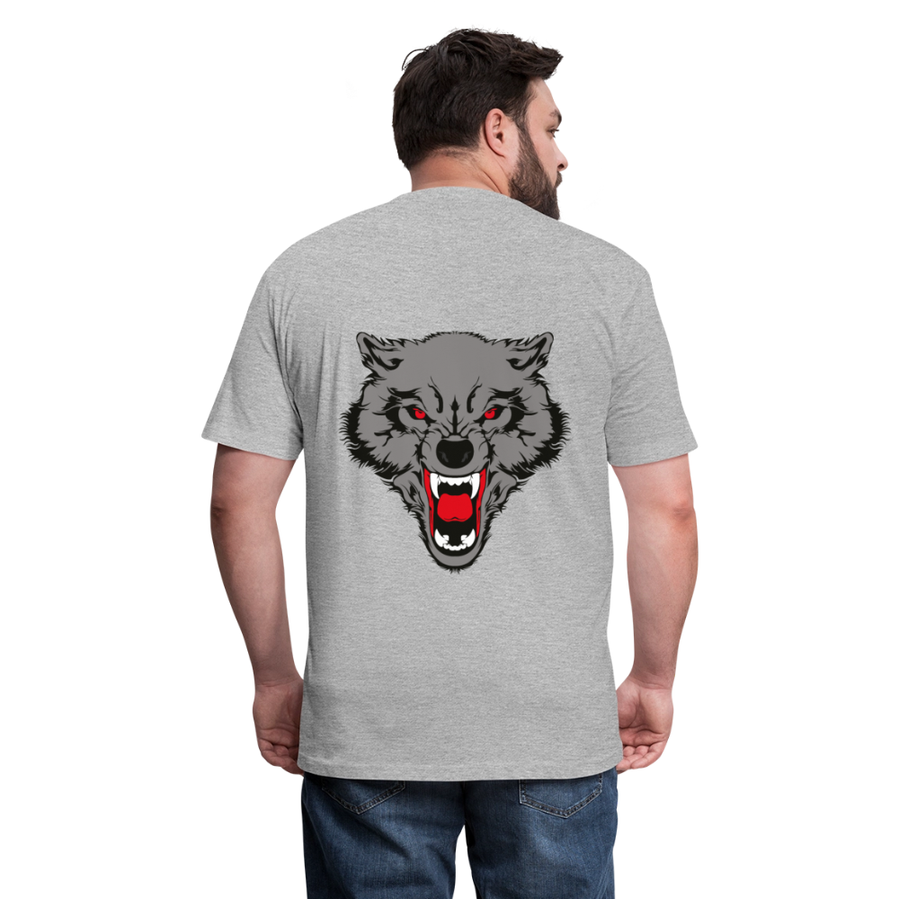 Fitted Cotton/Poly T-Shirt by Next Level - heather gray