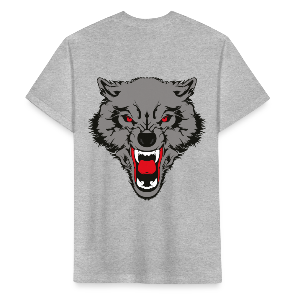 Fitted Cotton/Poly T-Shirt by Next Level - heather gray
