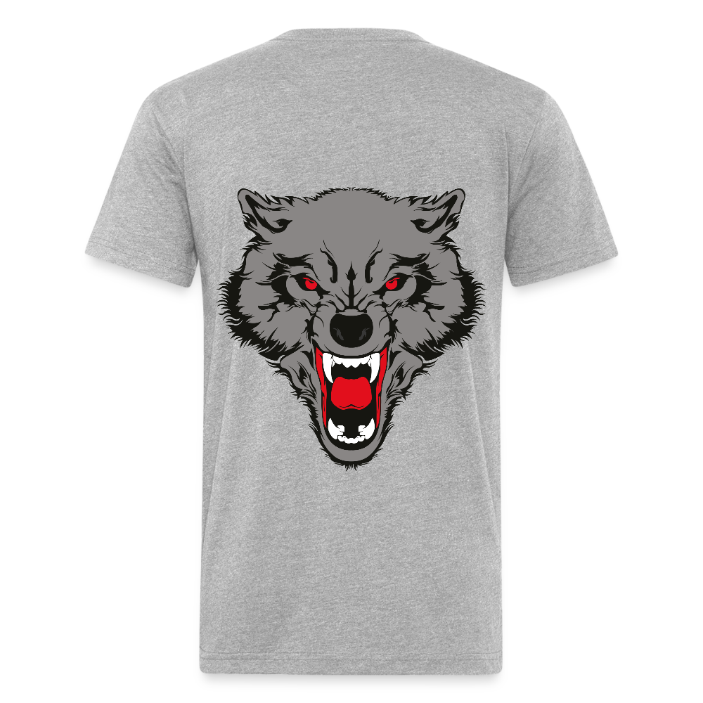 Fitted Cotton/Poly T-Shirt by Next Level - heather gray