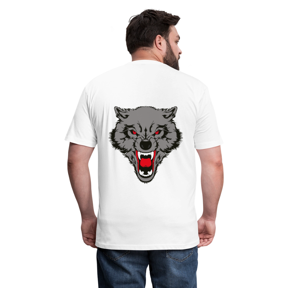 Fitted Cotton/Poly T-Shirt by Next Level - white