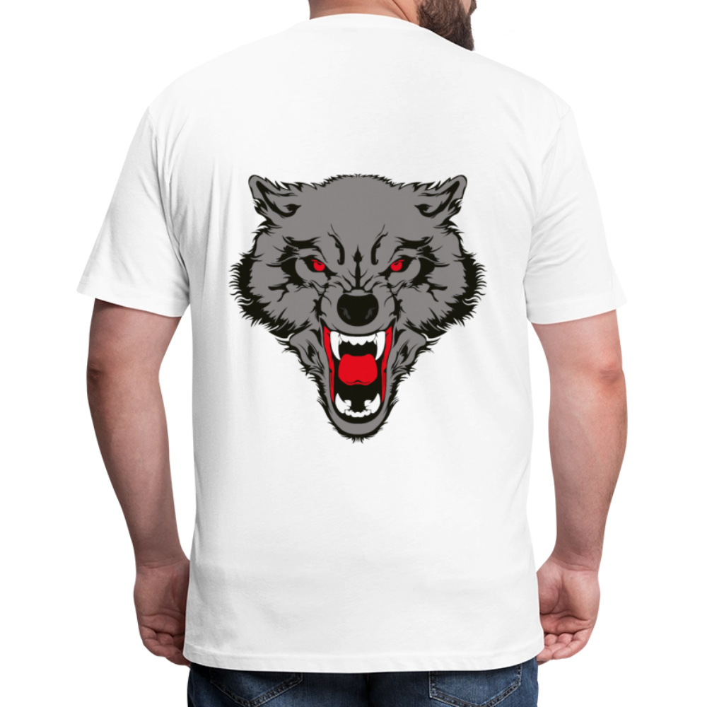 Fitted Cotton/Poly T-Shirt by Next Level - white