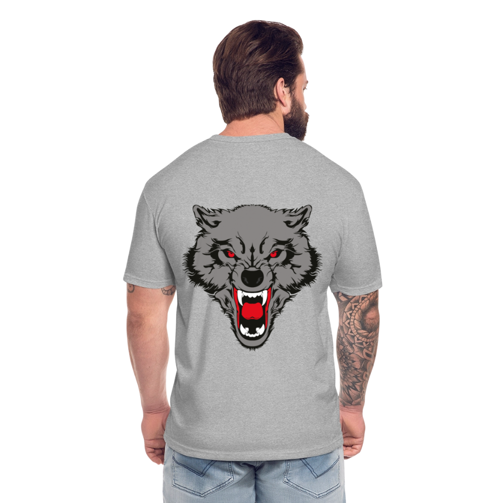 Fitted Cotton/Poly T-Shirt by Next Level - heather gray