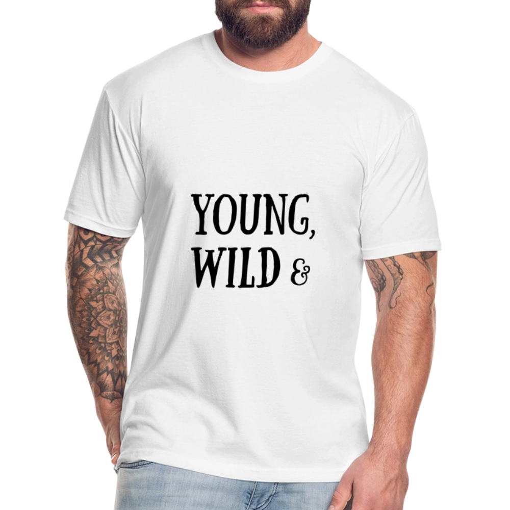 Fitted Cotton/Poly T-Shirt by Next Level - white