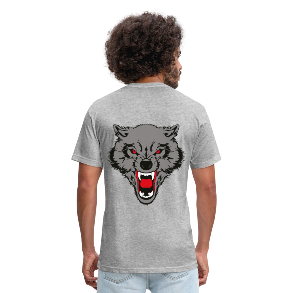 Fitted Cotton/Poly T-Shirt by Next Level - heather gray