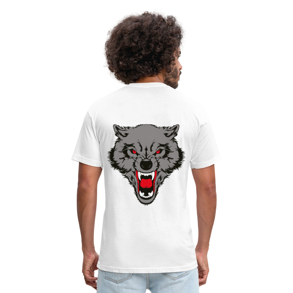 Fitted Cotton/Poly T-Shirt by Next Level - white