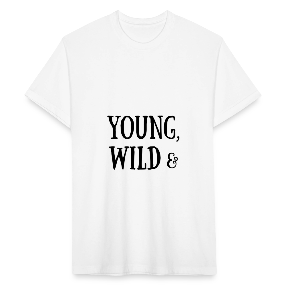 Fitted Cotton/Poly T-Shirt by Next Level - white