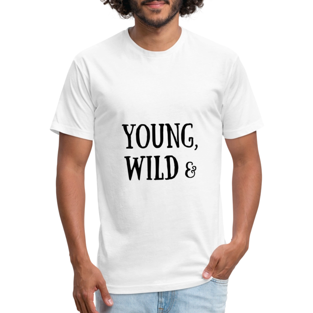 Fitted Cotton/Poly T-Shirt by Next Level - white