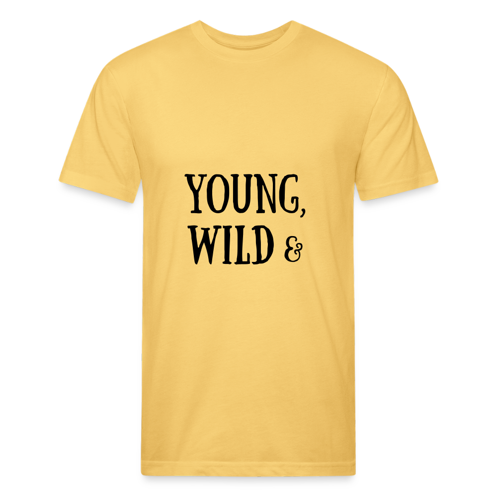 Fitted Cotton/Poly T-Shirt by Next Level - pastel yellow