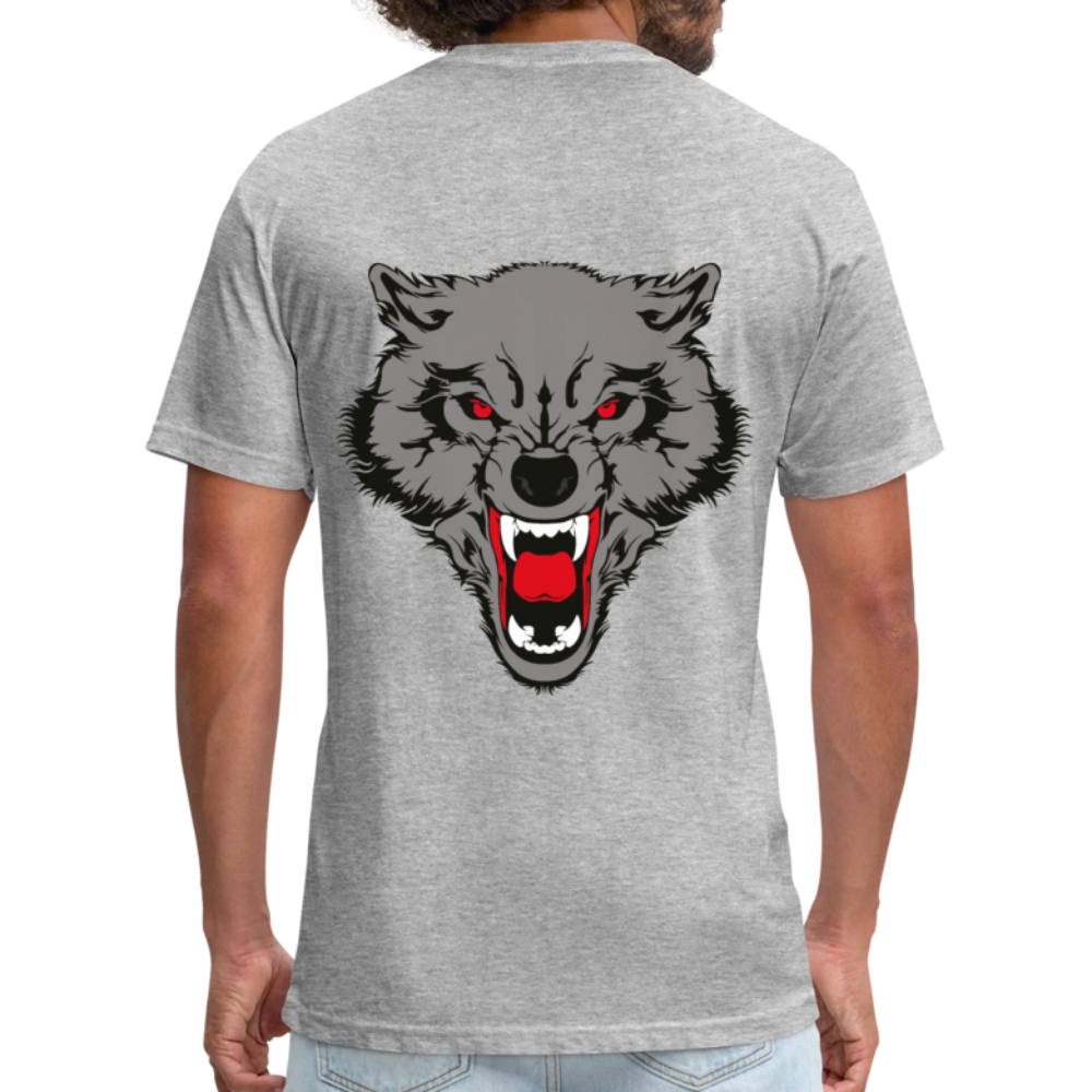 Fitted Cotton/Poly T-Shirt by Next Level - heather gray