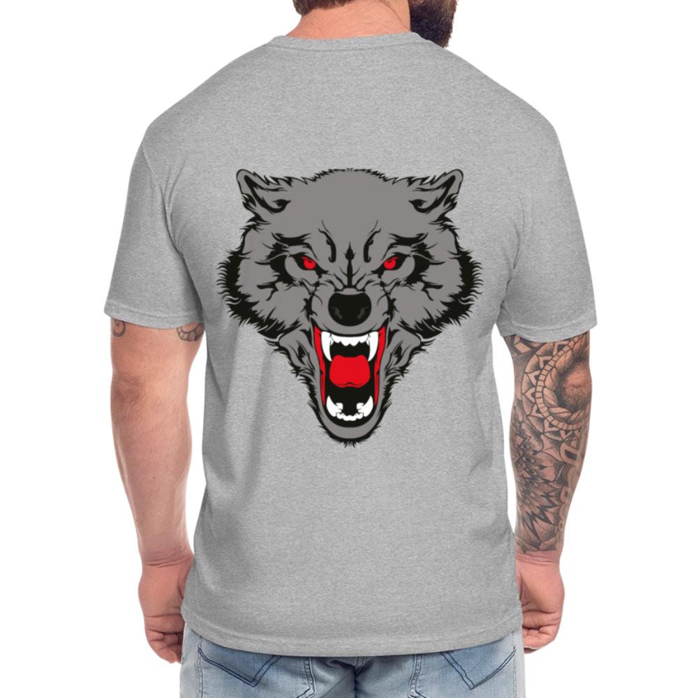 Fitted Cotton/Poly T-Shirt by Next Level - heather gray