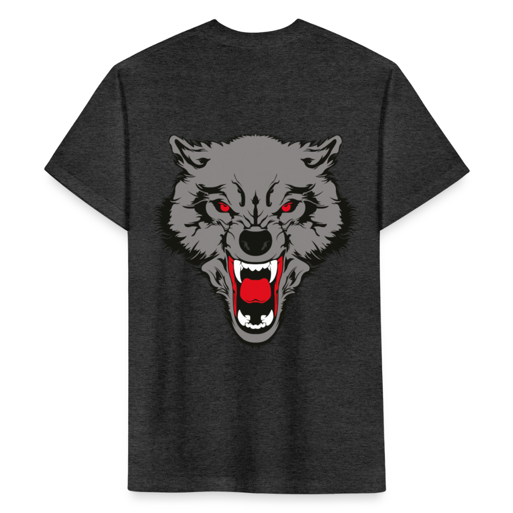 Fitted Cotton/Poly T-Shirt by Next Level - heather black