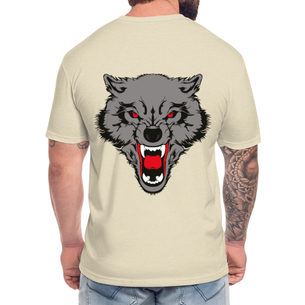 Fitted Cotton/Poly T-Shirt by Next Level - heather cream