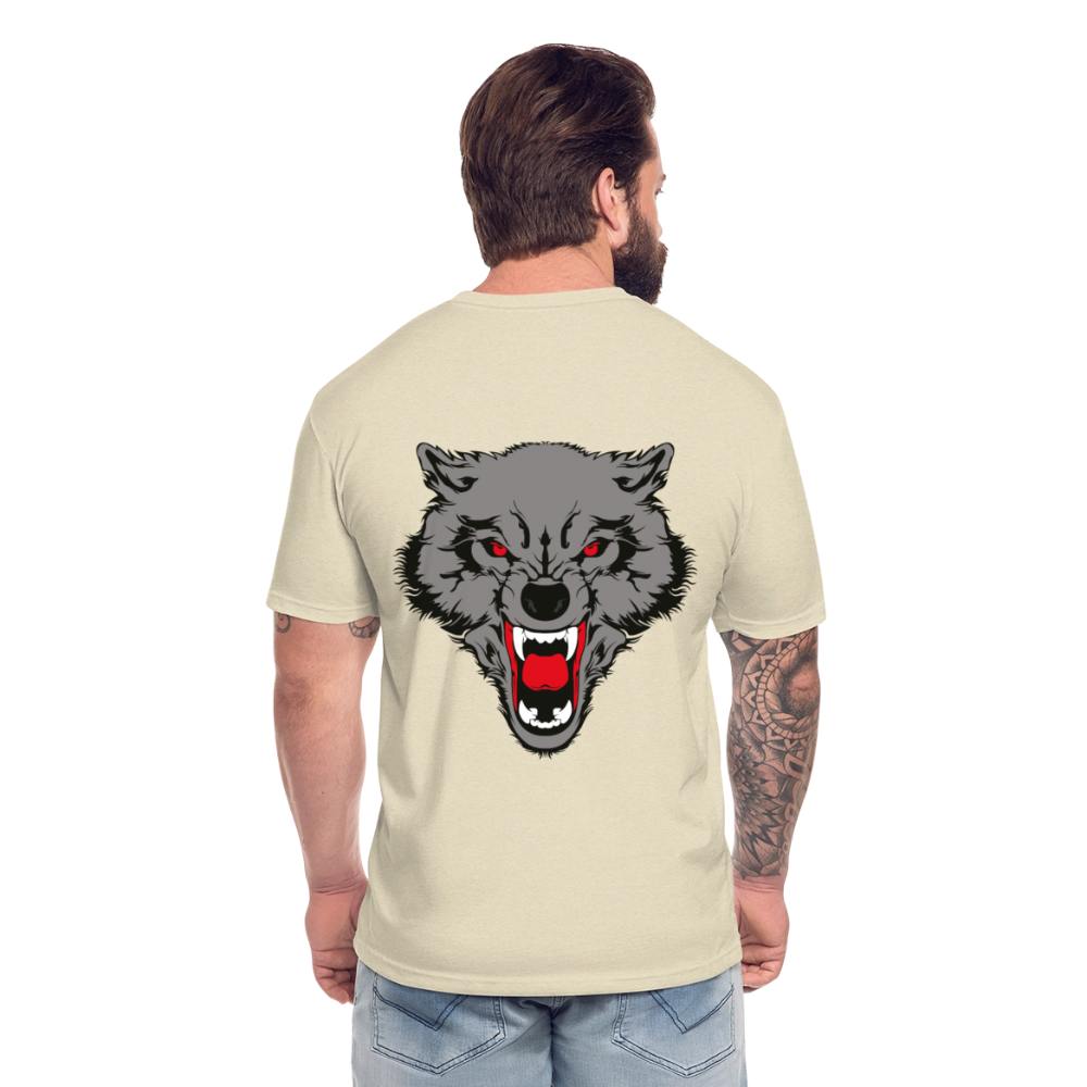 Fitted Cotton/Poly T-Shirt by Next Level - heather cream