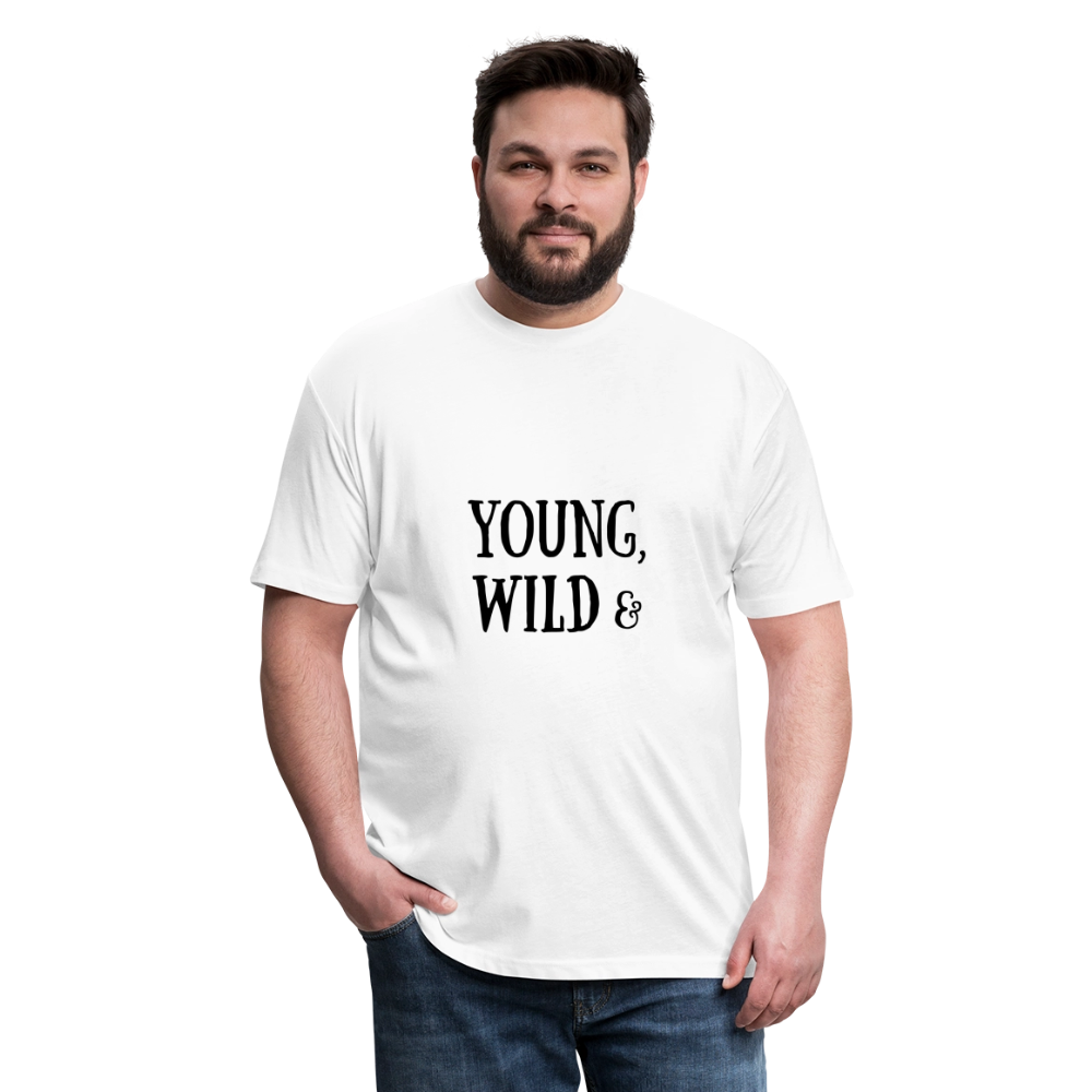 Fitted Cotton/Poly T-Shirt by Next Level - white