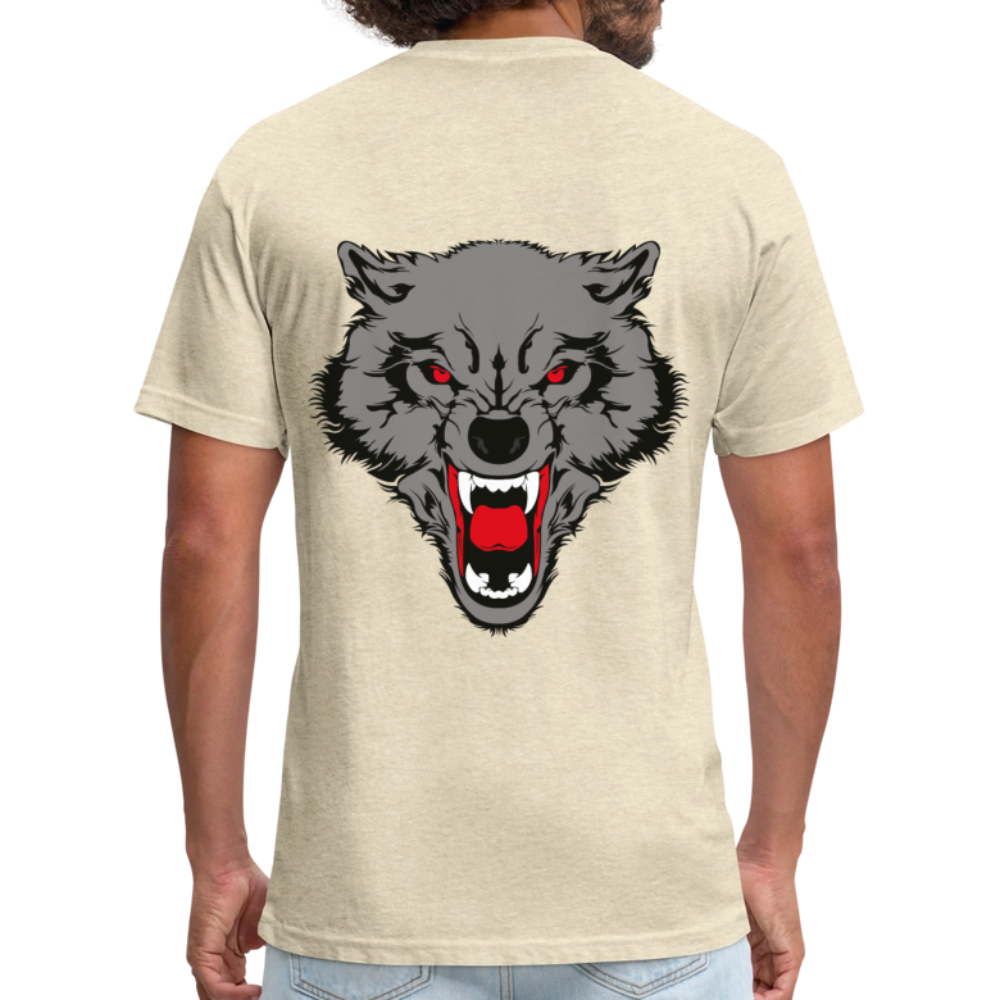 Fitted Cotton/Poly T-Shirt by Next Level - heather cream