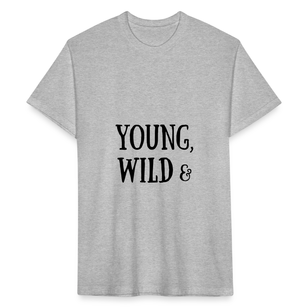 Fitted Cotton/Poly T-Shirt by Next Level - heather gray